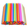 200 PCS Jumbo Smoothie Straws,Colorful Disposable Plastic Large Wide-mouthed Milkshake