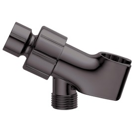 MAYYAYA Adjustable Handheld Shower Head Holder- Premium ABS Bracket- 360 Degree Rotatable Arm Mount and Hose Connector- Easy Install and Replacement Parts (Elegant Grey)