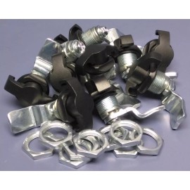 Unbranded Lot of 10 Padlockable Quarter Turn Wing Knob Cam Lock Zinc Die-Cast