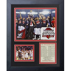2013 Louisville Cardinals Champions - Podium 11" X 14" Framed Photo Collage by Legends Never Die, Inc.