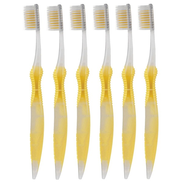 Sofresh Flossing Toothbrush - Adult Size | Your Choice of Color (6, Yellow)