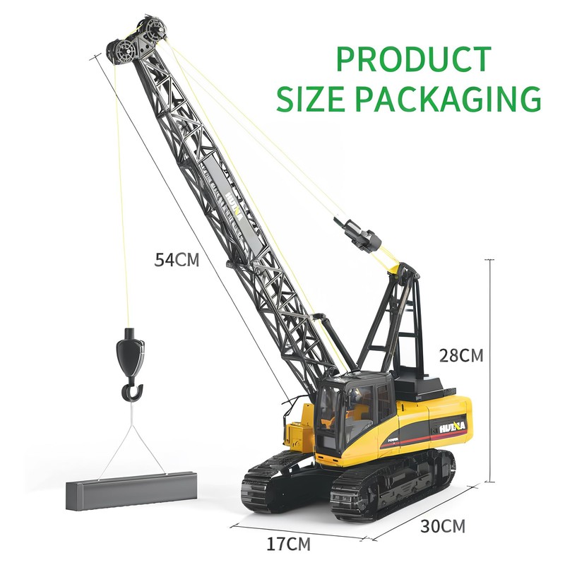 Ailejia Remote Control Truck Crawler Tower Crane Toy for Boys,