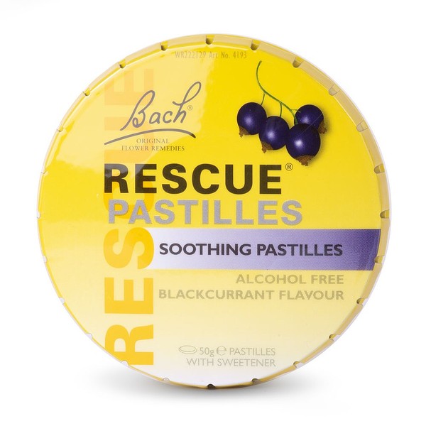 Natures Best Bach Rescue Blackcurrant Pastilles, 50G