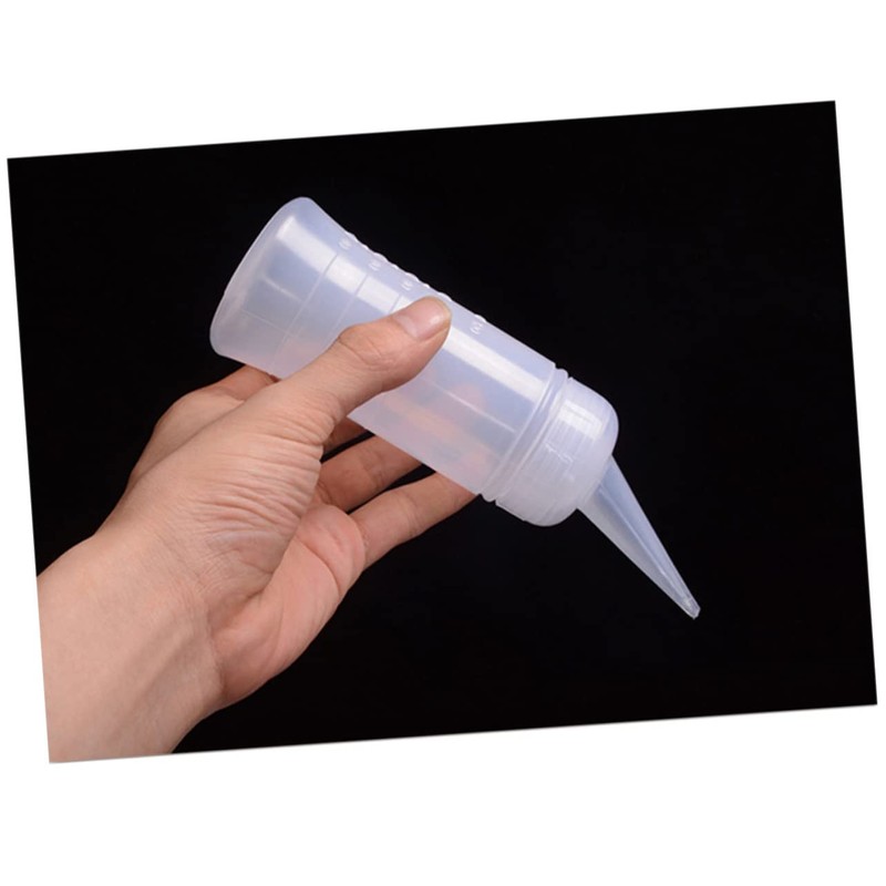 TOVINANNA 5pcs Curly Hair Bottle Hairdressing Scale Applicator for Travel