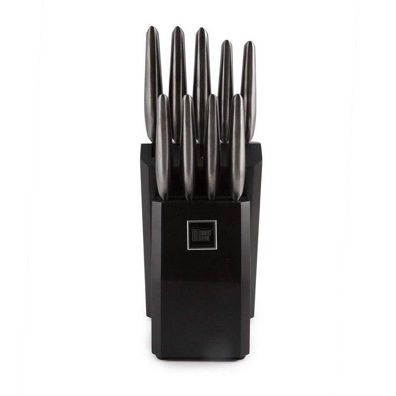 Cambridge Silversmiths Robert Irvine 10-Piece Hollow Handle Cutlery Block in
