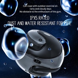 Bluetooth Headphones, 40H Playtime, Deep Bass, LED Power Display, Call Noise Canceling, IP7 Waterproof