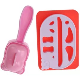 JiaerlZeki Rice Mould PP PS Silica Gel Sushi Mold Simple Nori Punch Maker for Restaurants Camping Families