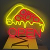 Pizza Open Neon Sign, Pizza Shop Sign, Pizza Shop Window
