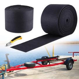 Premium Boat Trailer Bunk Carpet 25oz 12" x100ft Black - Heavy-Duty Marine-Grade Carpet for Jet Skis & Trailers with Staple Remover Tool - Extra Thick Protection