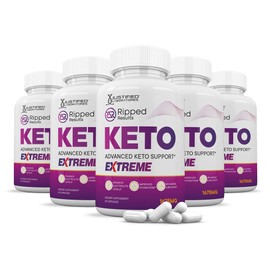 (5 Pack) Ripped Results Keto ACV Extreme Pills 1675MG Keto Support Blend Capsule Alternative Keto ACV Gummies Formulated Apple Cider Vinegar Extra Virgin Olive Oil Powder Green Tea Leaf 300 Capsules