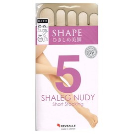 5-toed short stockings below the knee length for beautiful legs "Graduated compression type"