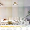 SHENGQINGTOP 5.12'' LED Ceiling Fan Light Retrofit Kit 24W 2200LM