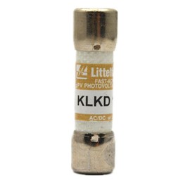 1- Littelfuse KLKD-10 (KLKD10) 10Amp (10A) 600V Fast Blow Supplementary Midget Cartridge Fuse