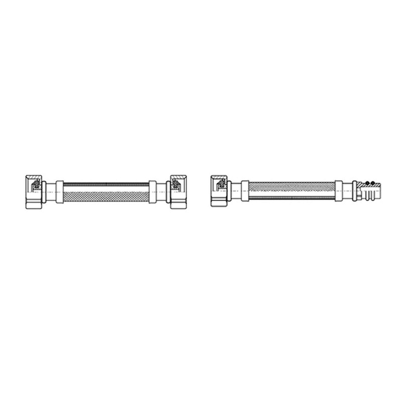 Pack of 2 Monobloc Flexible Tap Connector Tails M10 x