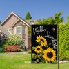 DMERBYL Sunflower Garden Flag 12 x 18 Inch Double Sided