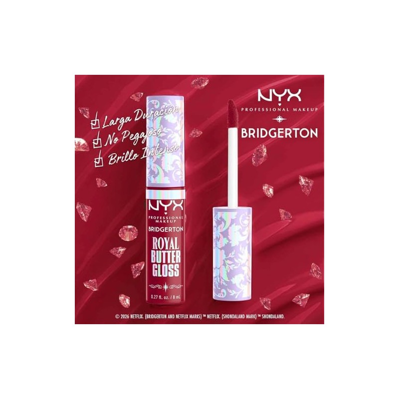 Nyx Professional Makeup, Bridgerton Kit de Labios TonosCherry Courtship (cereza)
