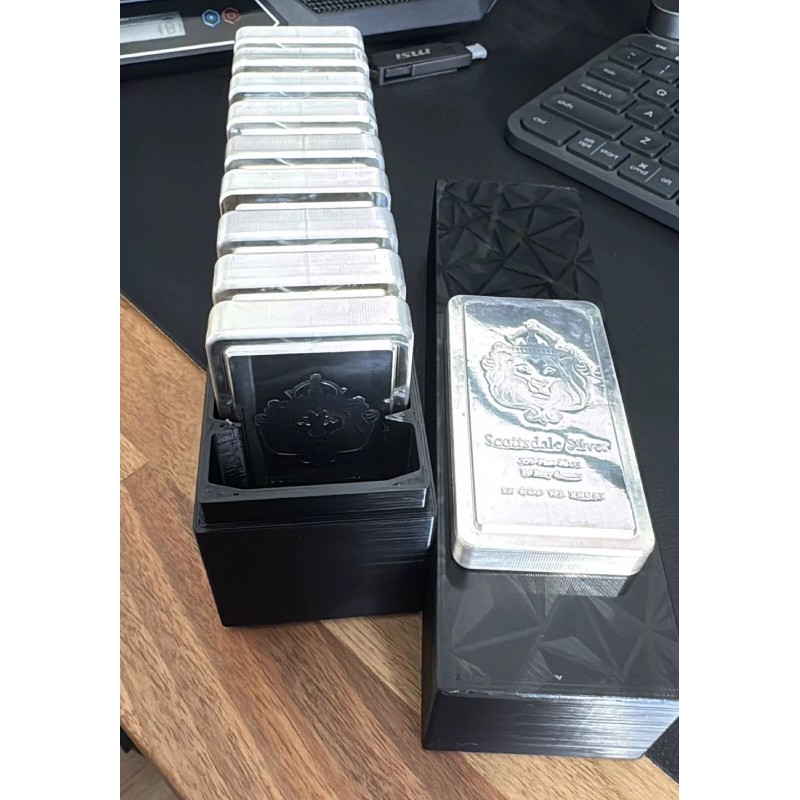 Storage Solutions 3DP Black Storage Box Holds 10x 10 oz