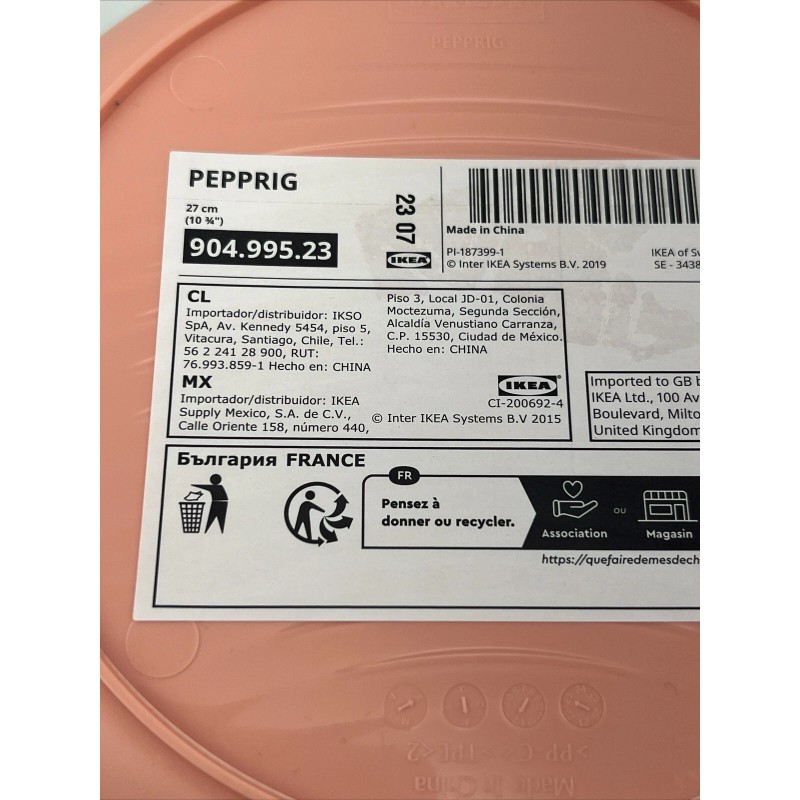 Ikea PEPPRIG Wash Tub Laundry Storage Organizer Foldable Pink 10