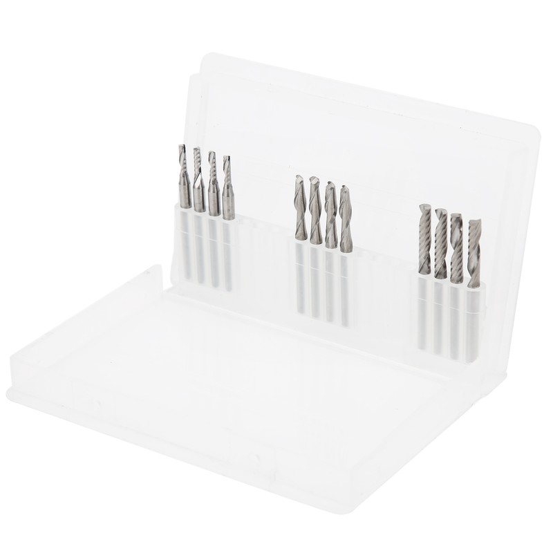 12pcs Woodworking File Burr 3.175 x 17mm/ 2 x 8mm
