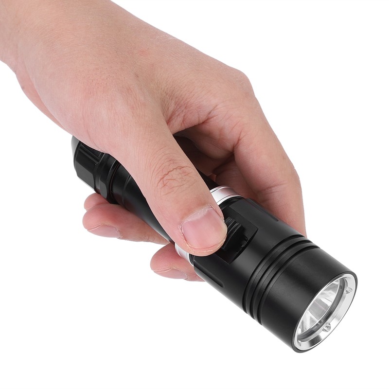 L2 LED Flashlight Torch 100M Diving Waterproof for Camping Stepless