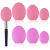 THJOPOKEEL 6 piezas Estuche Para Brochas De Maquillaje Funda Protectora