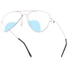 +3.5 Oversized Bifocal Reading Glasses for Women Men - Aviator