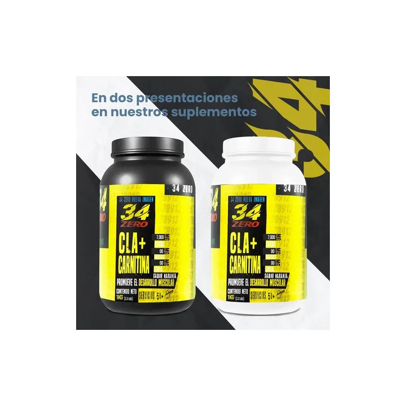 34 Zero Cla Carnitina 1kg 100servs