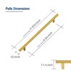 JOY DECOR 15 Pack Cabinet Handles, Gold Cabinet Pulls, 8-3/4