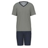 CALIDA Relax Imprint Men's Short Pyjamas, Made from 100% Cotton,