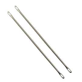 NX Garden 2pcs Double-Eyed Transfer Needle for Brother Knitting Machine KR-830, KR-838, KR-850, 9cm Long