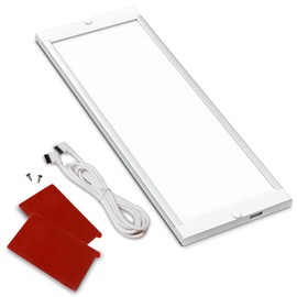 12" LED Panel Light with Bright Tunable CCT Color, 4.2W,Dimmable,350 Lumen, Under Counter Light for Kitchen (with No Adapter)