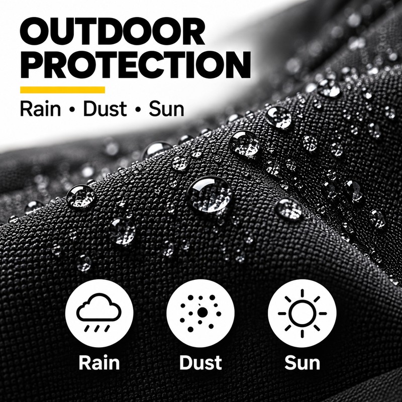 Waterproof Universal Winch Cover for Electric Winches – Oxford Fabric