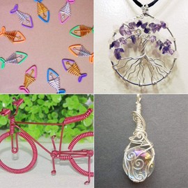 PH PandaHall 100 Yards Jewelry Wire - 0.45mm, 10 Colors, Tiger Tail, Beading, Metal, Spool for Jewelry Making