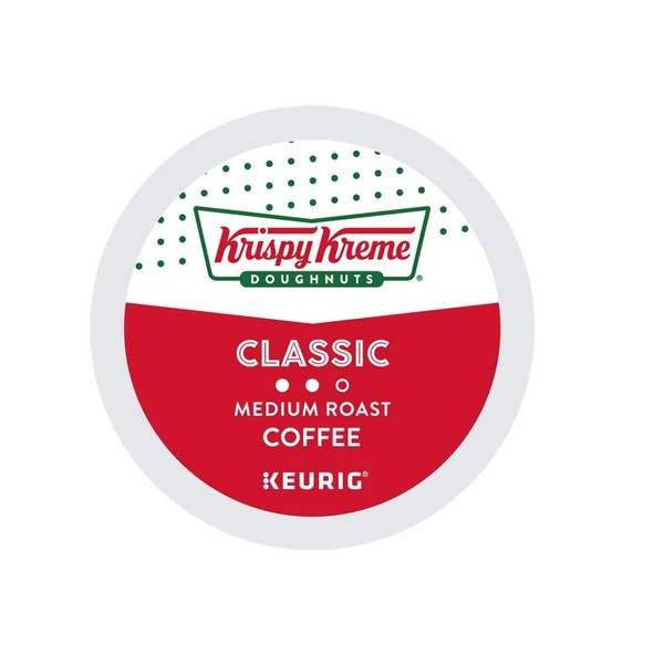 Krispy Kreme Doughnuts Coffee Classic single serve K-Cup pods for Keurig brewers, 24 Count