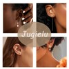 Jugielu Boho Pearl Owl Earrings Crystal Bird Earrings Cz Owl