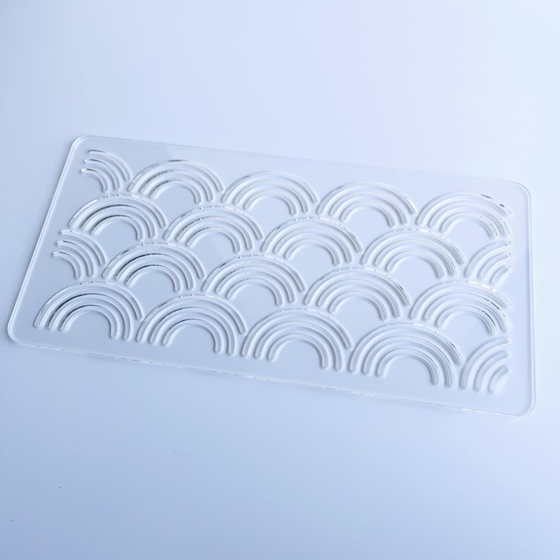 Clear Acrylic Sashiko Stencil, Embroidery Pattern Template, Quilting Stencil Tool