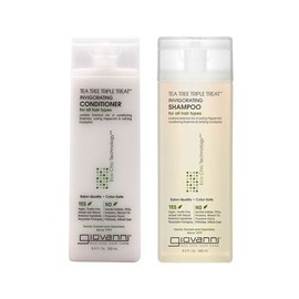 Giovanni Tea Tree Triple Treat Invisoring Shampoo & Rinse for All Hair Types 250ml - Conditioner / 지오바니 티트리 트리플 트릿 인비조레이팅 샴푸 린스 모든 모발용 250ml - 컨디셔너