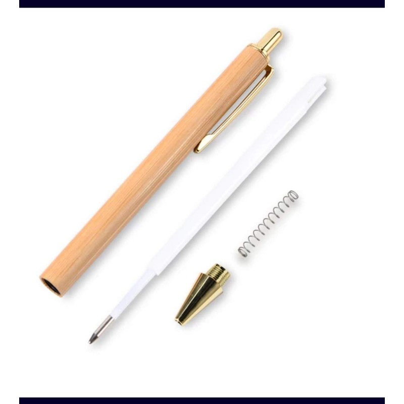 CHLOENCE Environmentally friendly bamboo pen + mechanical pencil in case