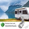 inBovoga 6 Pack Upgrade Cabinet Locks with Key, 1-1/8" Cam