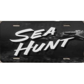SEA HUNT Scuba divers  Metal License Plate