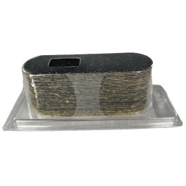 CUCCIO Pedicure Abrasive Paper File REFILLS 50 x 80 Grit Black Water Resistant