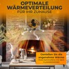 FLAMMENWIND Fireplace Fan without Electricity, Includes Thermometer and Storage Box