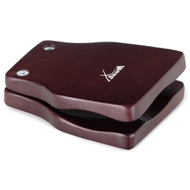 XDrum CK-L Cajon Castanets Large - Wooden Castanets - Velcro Strips on the Back - Adjustable Screws - Large Design = Deep Tone