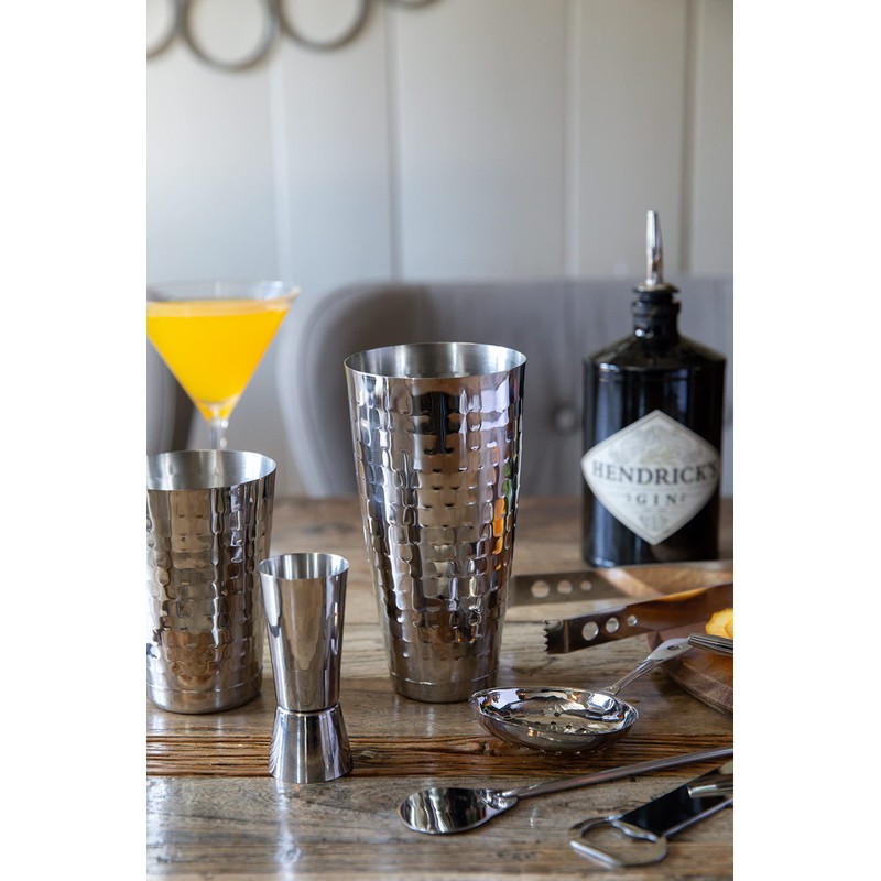 BarCraft 8-Piece Silver Cocktail Set in Gift Box, Includes Cocktail