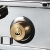 Exterior Gate Lock Stainless Steel Copper Lock Core Left Open
