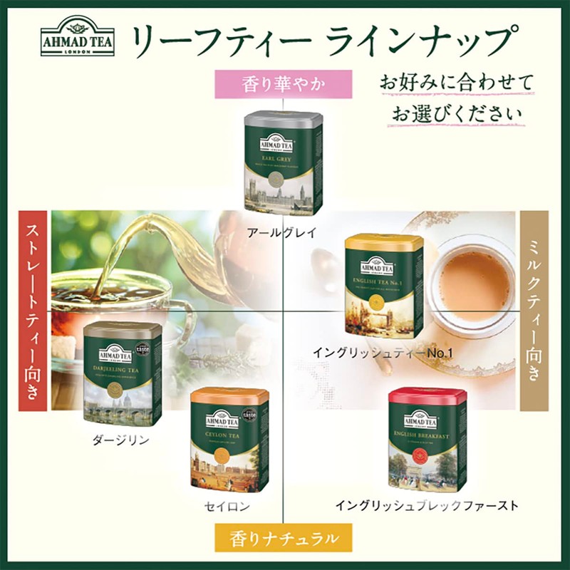 AHMAD TEA Darjeeling 7.1 oz (200 g) Cans [UK Brand]