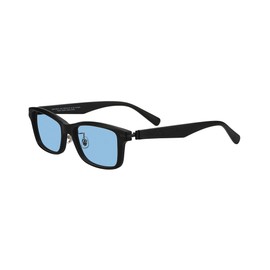 [ゾフ] ウェリントン型 サングラス｜ レザー調 ラバーテンプル ズレ落ちにくい ユニセックス 男女兼用 ズレ落ち防止 紫外線対策 UVカット メンズ レディース 【55□18-147】 ブラック(マット)・ZA251G21-14F1