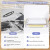 Marte Vanci Plastic Storage Box with Lid, Clear A4 File