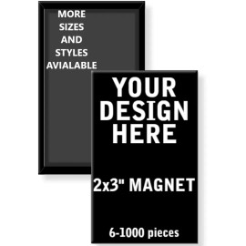 10 Custom 2x3" Rectangle Fridge Magnets, punk, wholesale, lot, business card, ad