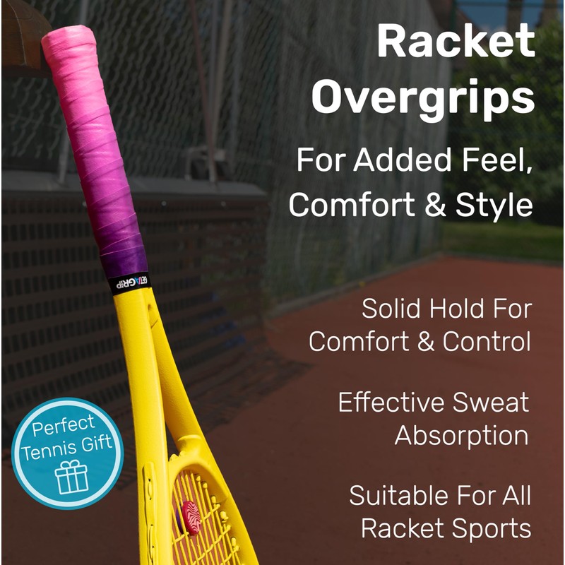 Get A Grip Tennis Overgrips, Anti-Slip Racket Grip Tape (CAS,